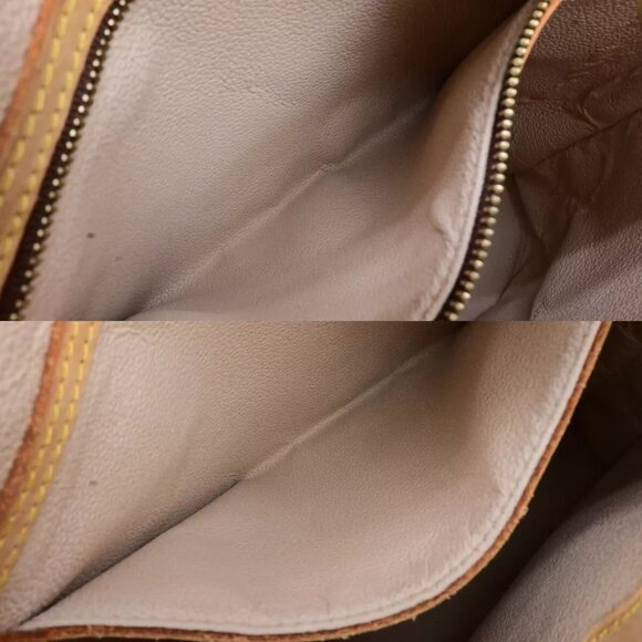 LOUIS VUITTON BUCKET PM Shoulder Tote Bag Monogram Leather Brown M42238 98KA454 - Picture 11 of 16